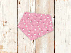 "Gotcha Day Pink Cupcakes" Dog Bandana