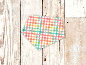 "Spring Gingham" Easter Dog Bandana